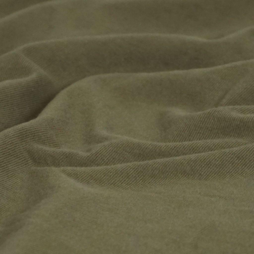 Heavy Jersey 100% Baumwolle olivgrün